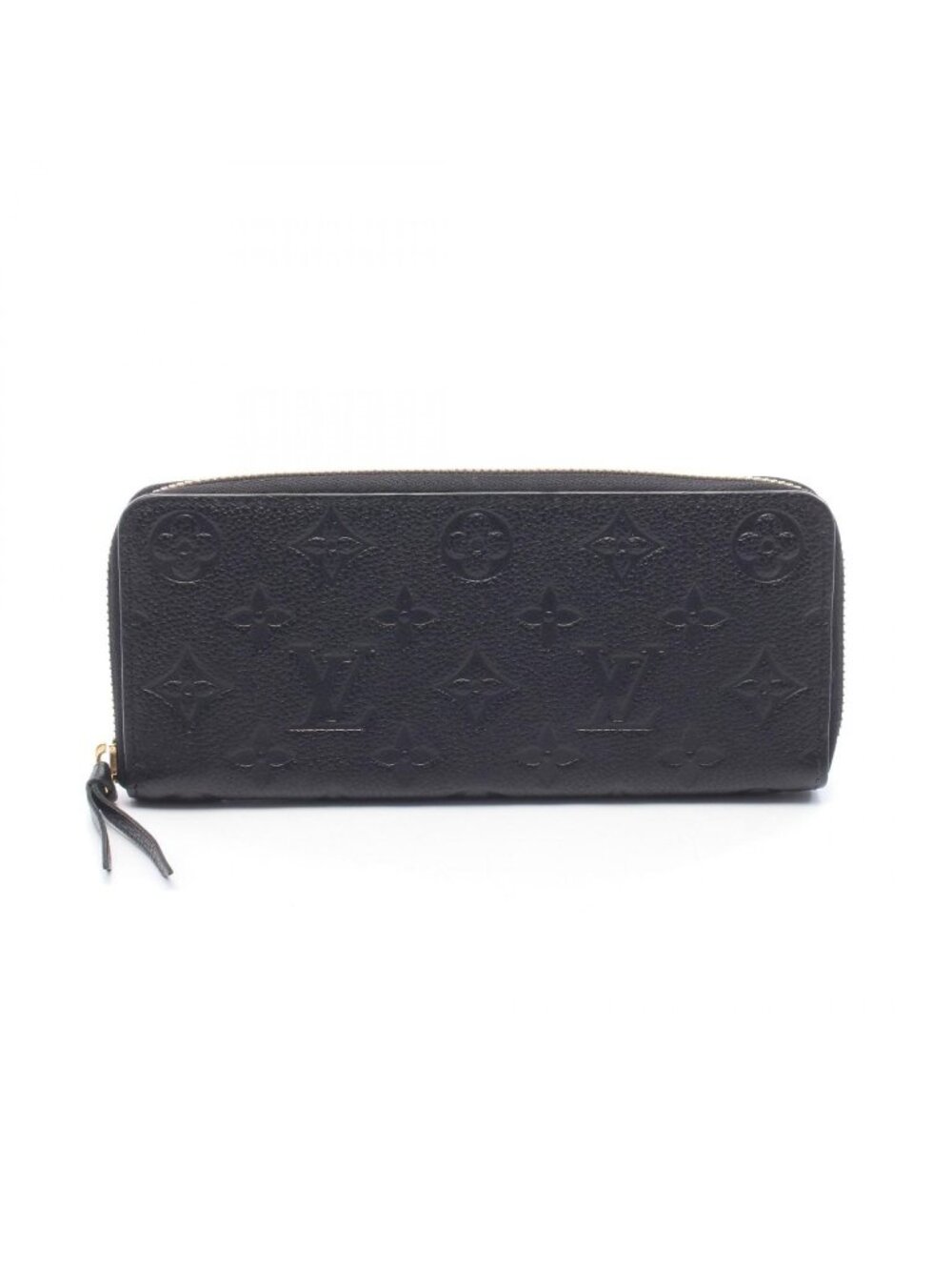 Louis Vuitton Round Wallet Portefeuille Clemence Monogram Empreinte Noir Leather